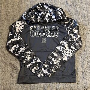 Syracuse Kids Gray/White Digital Camo Hoodie | M (12/14)
